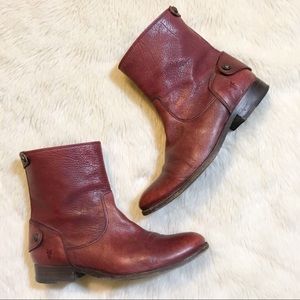 frye melissa button back zip short